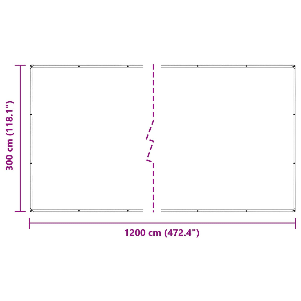 Plant Cover Transparent 3 x 12 m PVC