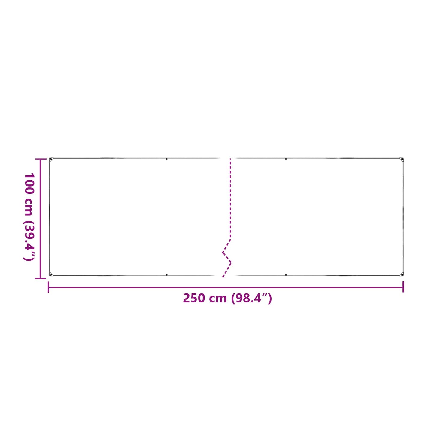 Plant Cover Transparent 2.5 x 1 m PVC