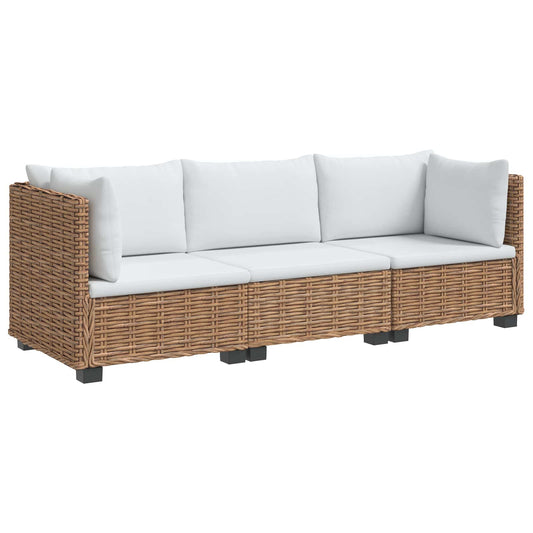 3 pcs Rattan Lounge Set with Cushions GENDT Natural Rattan 3 pcs Rattan Lounge Set with Cushions GENDT Natural Rattan
