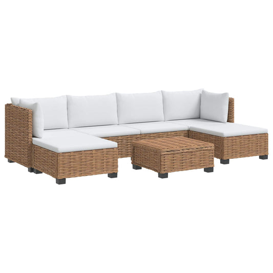 7 pcs Rattan Lounge Set with Cushions GENDT Natural Rattan 7 pcs Rattan Lounge Set with Cushions GENDT Natural Rattan