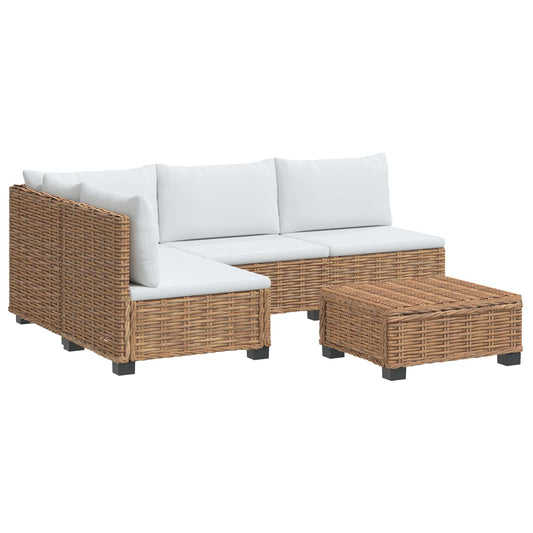 5 pcs Rattan Lounge Set with Cushions GENDT Natural Rattan 5 pcs Rattan Lounge Set with Cushions GENDT Natural Rattan