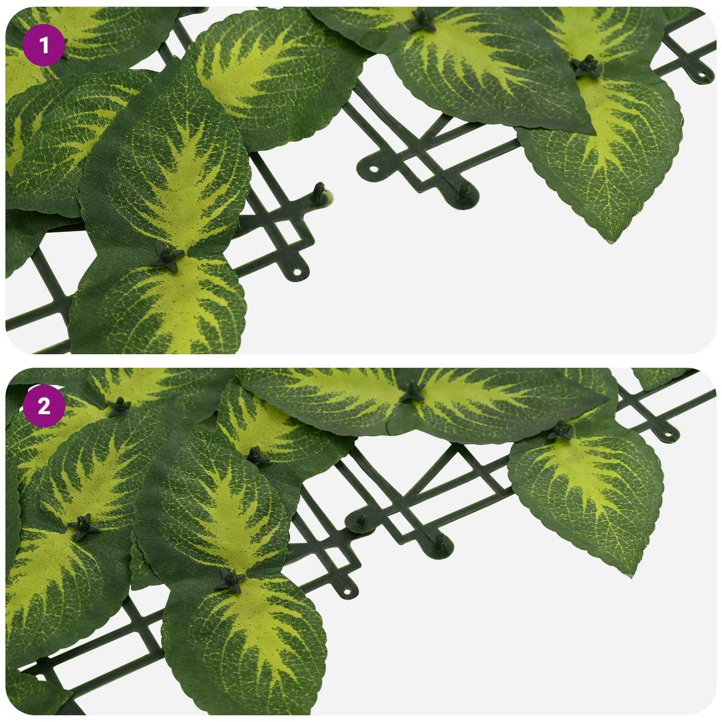 Balcony Screen with Leaves Green and Yellow 500 x 100 cm