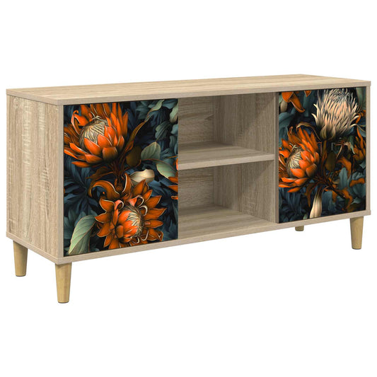 TV Cabinet LOCHEM 102 x 33 x 50 cm Sonoma Engineered Wood TV Cabinet LOCHEM 102 x 33 x 50 cm Sonoma Engineered Wood