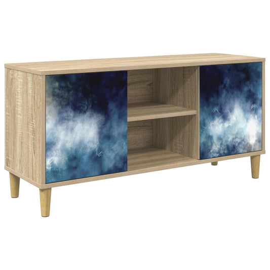 TV Cabinet RAALTE 102 x 33 x 50 cm Sonoma Engineered Wood TV Cabinet RAALTE 102 x 33 x 50 cm Sonoma Engineered Wood