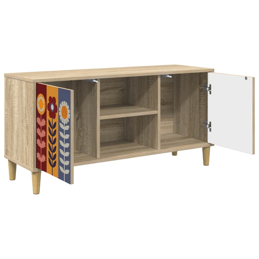 TV Cabinet ESSEN 102 x 33 x 50 cm Sonoma Engineered Wood TV Cabinet ESSEN 102 x 33 x 50 cm Sonoma Engineered Wood
