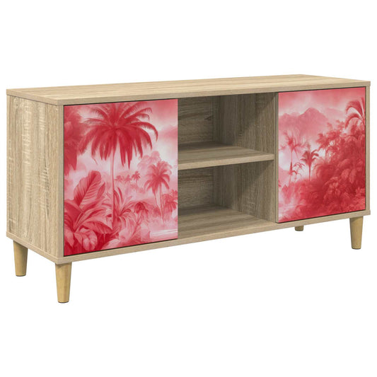 TV Cabinet AACHEN 102 x 33 x 50 cm Sonoma Engineered Wood TV Cabinet AACHEN 102 x 33 x 50 cm Sonoma Engineered Wood
