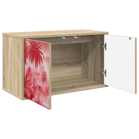 Wall-mounted TV Cabinet AACHEN 69 x 33 x 40 cm Sonoma Oak Wall-mounted TV Cabinet AACHEN 69 x 33 x 40 cm Sonoma Oak