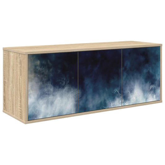 Wall-mounted TV Cabinet RAALTE 102 x 33 x 40 cm Sonoma Oak Wall-mounted TV Cabinet RAALTE 102 x 33 x 40 cm Sonoma Oak