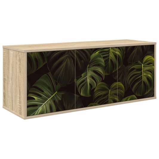 Wall-mounted TV Cabinet ELBURG 102 x 33 x 40 cm Sonoma Oak Wall-mounted TV Cabinet ELBURG 102 x 33 x 40 cm Sonoma Oak