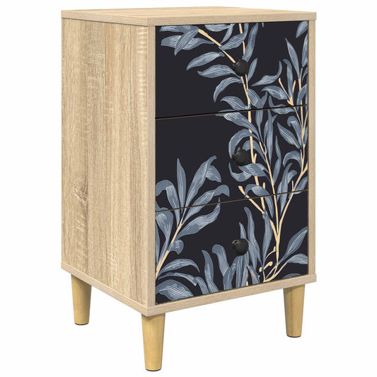 Bedside Cabinet DOKKUM Sonoma Oak 36 x 33 x 60 cm Bedside Cabinet DOKKUM Sonoma Oak 36 x 33 x 60 cm