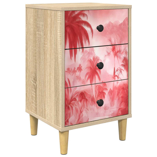 Bedside Cabinet AACHEN Sonoma Oak 36 x 33 x 60 cm Bedside Cabinet AACHEN Sonoma Oak 36 x 33 x 60 cm
