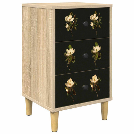 Bedside Cabinet BREMEN Sonoma Oak 36 x 33 x 60 cm Bedside Cabinet BREMEN Sonoma Oak 36 x 33 x 60 cm