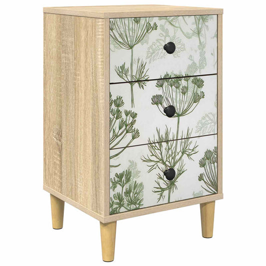 Bedside Cabinet GOTHA Sonoma Oak 36 x 33 x 60 cm Bedside Cabinet GOTHA Sonoma Oak 36 x 33 x 60 cm