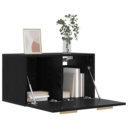 Wall Cabinet Black oak 60 x 36.5 x 35 cm Engineered Wood Wall Cabinet Black oak 60 x 36.5 x 35 cm Engineered Wood