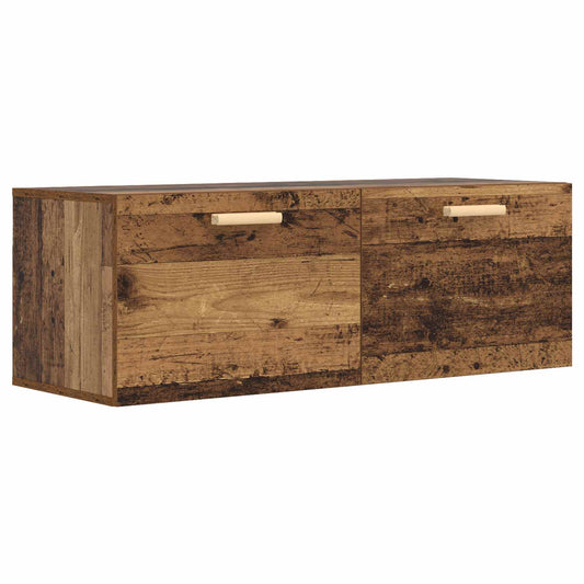 Wall Cabinet Old wood 100 x 36.5 x 35 cm Engineered Wood Wall Cabinet Old wood 100 x 36.5 x 35 cm Engineered Wood