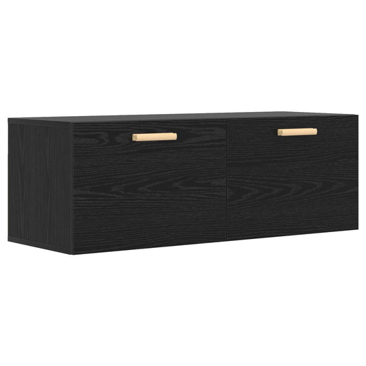 Wall Cabinet Black oak 100 x 36.5 x 35 cm Engineered Wood Wall Cabinet Black oak 100 x 36.5 x 35 cm Engineered Wood