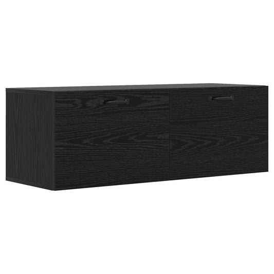 Wall Cabinet Black oak 100 x 36.5 x 35 cm Engineered Wood Wall Cabinet Black oak 100 x 36.5 x 35 cm Engineered Wood
