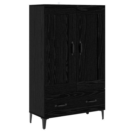 Highboard Black Oak 70 x 31 x 115 cm Engineered Wood Highboard Black Oak 70 x 31 x 115 cm Engineered Wood