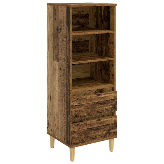 Highboard Old Wood 40 x 36 x 110 cm Engineered Wood Highboard Old Wood 40 x 36 x 110 cm Engineered Wood