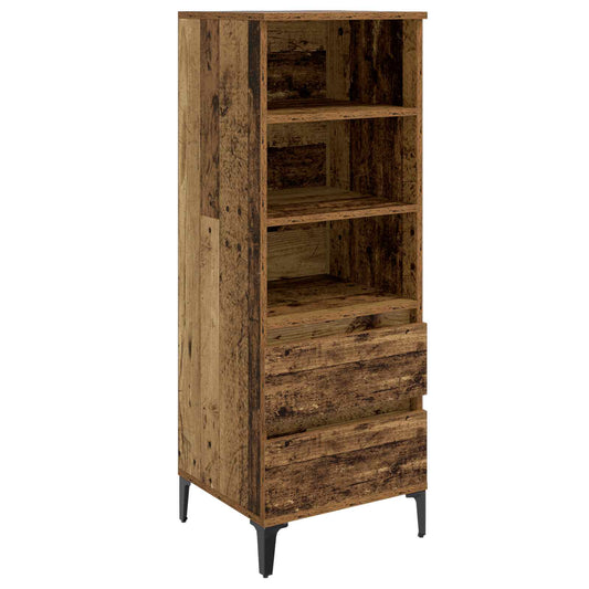 Highboard Old Wood 40 x 36 x 110 cm Engineered Wood Highboard Old Wood 40 x 36 x 110 cm Engineered Wood