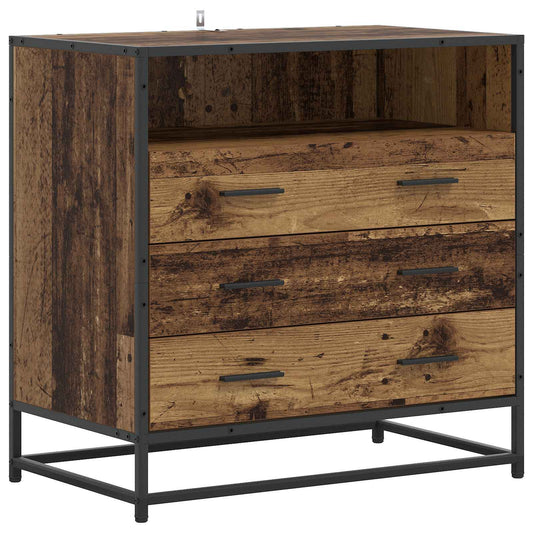Drawer Cabinet 3-Drawer Old wood 70 x 41 x 70 cm Drawer Cabinet 3-Drawer Old wood 70 x 41 x 70 cm