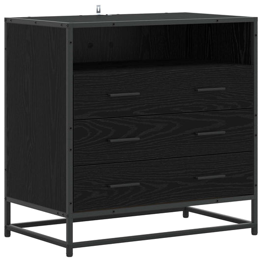 Drawer Cabinet 3-Drawer Black oak 70 x 41 x 70 cm Drawer Cabinet 3-Drawer Black oak 70 x 41 x 70 cm