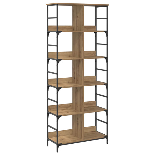Bookshelf 4-Tier 78.5 x 33 x 188.5 cm metal PB Artisan oak Bookshelf 4-Tier 78.5 x 33 x 188.5 cm metal PB Artisan oak
