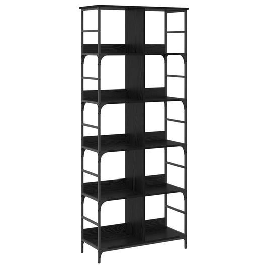 Bookshelf 4-Tier 78.5 x 33 x 188.5 cm metal PB Black oak Bookshelf 4-Tier 78.5 x 33 x 188.5 cm metal PB Black oak