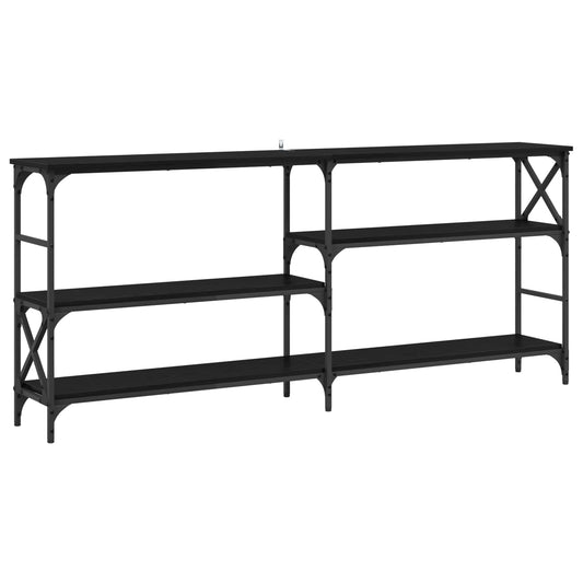 Console Table Black Oak 180 x 29 x 76.5 cm metal PB Console Table Black Oak 180 x 29 x 76.5 cm metal PB