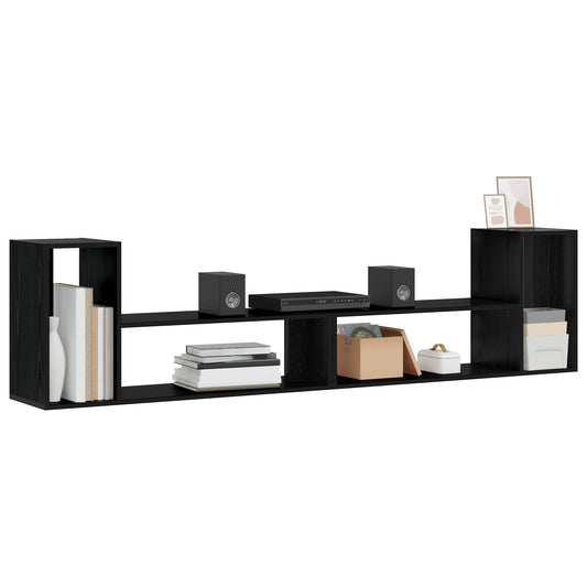 TV Cabinet 100 x 30 x 50 cm Black Oak Engineered Wood TV Cabinet 100 x 30 x 50 cm Black Oak Engineered Wood