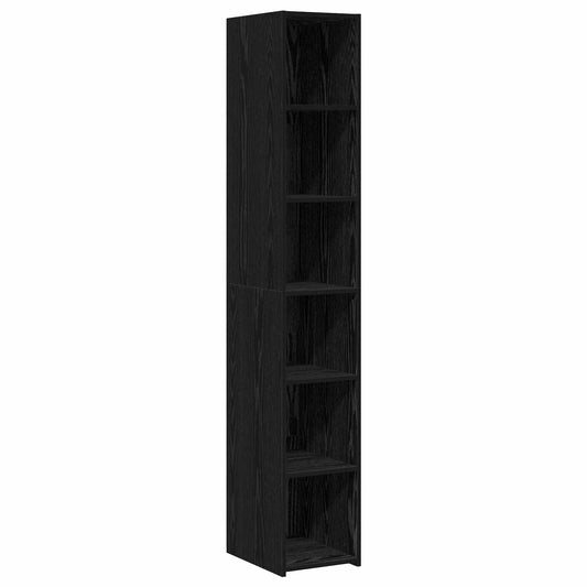 Highboard Black Oak 30 x 41 x 185 cm Engineered Wood Highboard Black Oak 30 x 41 x 185 cm Engineered Wood
