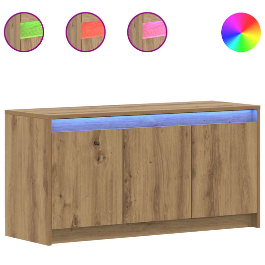 TV Cabinet 100 x 34 x 50 cm Artisan Oak Engineered Wood TV Cabinet 100 x 34 x 50 cm Artisan Oak Engineered Wood