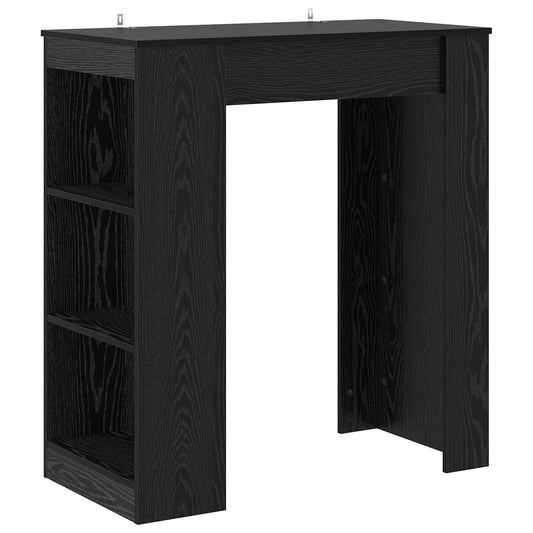 Bar Table 95 x 47 x 103.5 cm Engineered Wood Black Oak Bar Table 95 x 47 x 103.5 cm Engineered Wood Black Oak