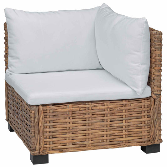 Corner Sofa with Cushions GENDT Natural Rattan Natural Corner Sofa with Cushions GENDT Natural Rattan Natural