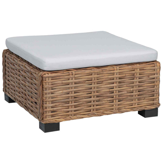Footrest with Cushion GENDT Natural Rattan Natural Footrest with Cushion GENDT Natural Rattan Natural