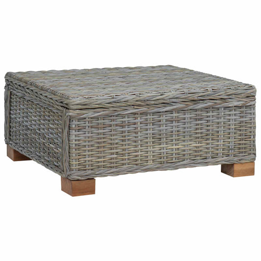 Coffee Table GENDT Natural Rattan Kubu Grey 67 x 60 x 30 cm Coffee Table GENDT Natural Rattan Kubu Grey 67 x 60 x 30 cm