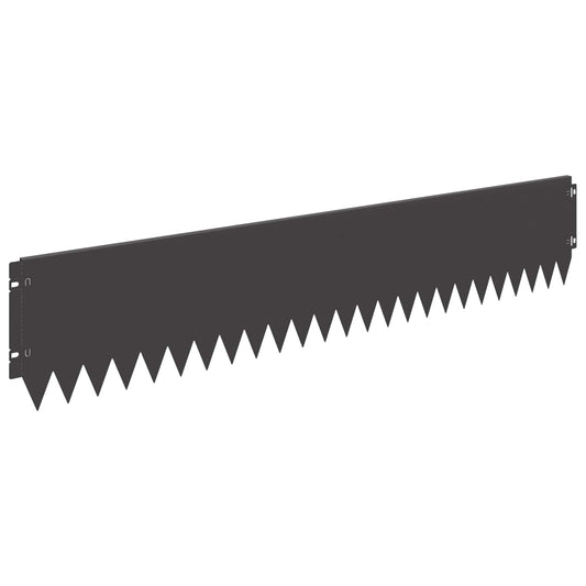 Lawn Edging 30 pcs 103 x 20 cm Steel Black Lawn Edging 30 pcs 103 x 20 cm Steel Black