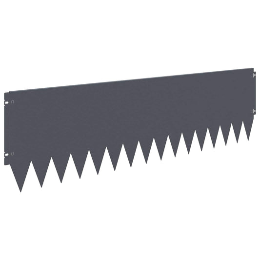 Lawn Edging 20 pcs 103 x 30 cm Steel Anthracite Lawn Edging 20 pcs 103 x 30 cm Steel Anthracite