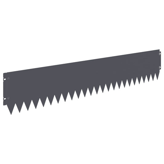 Lawn Edging 30 pcs 103 x 20 cm Steel Anthracite Lawn Edging 30 pcs 103 x 20 cm Steel Anthracite