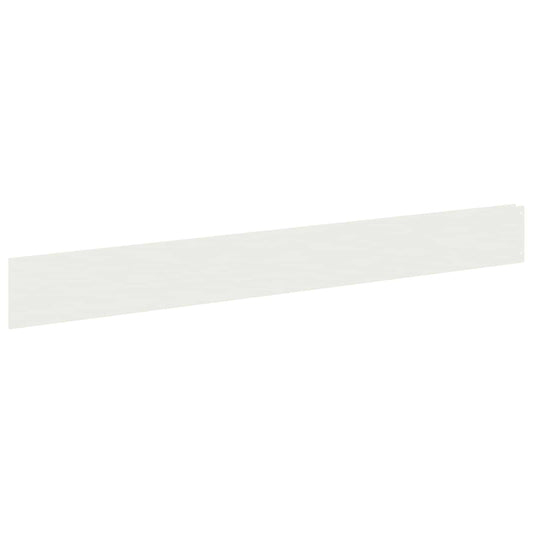 Lawn Edging 20 pcs 100 x 12 cm Steel White Lawn Edging 20 pcs 100 x 12 cm Steel White