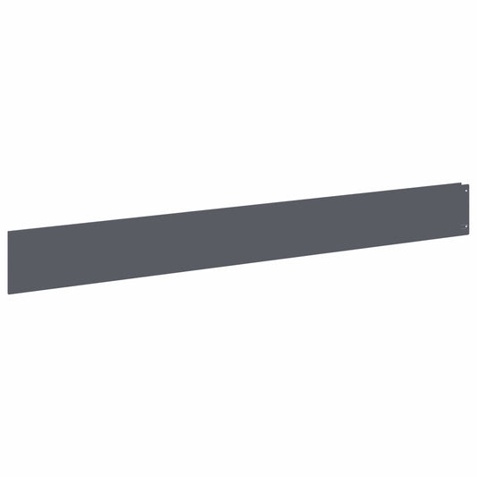 Lawn Edging 50 pcs 100 x 12 cm Steel Anthracite Lawn Edging 50 pcs 100 x 12 cm Steel Anthracite