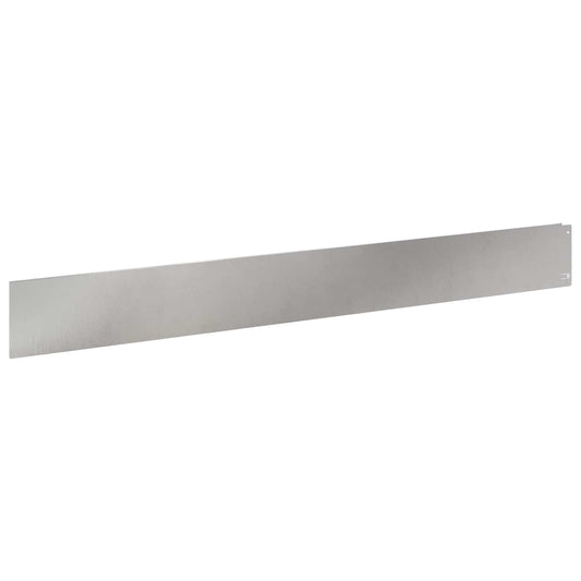 Lawn Edging 30 pcs 100 x 12 cm Steel Silver Lawn Edging 30 pcs 100 x 12 cm Steel Silver