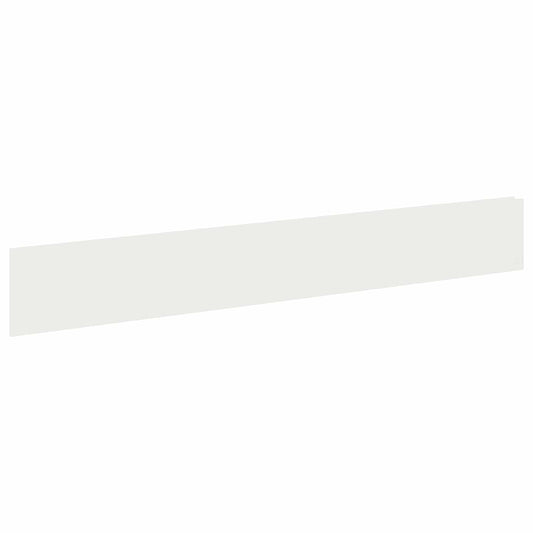 Lawn Edging 10 pcs 100 x 15 cm Steel White Lawn Edging 10 pcs 100 x 15 cm Steel White
