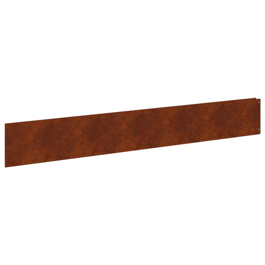 Lawn Edging 20 pcs 100 x 15 cm Steel Rusty Lawn Edging 20 pcs 100 x 15 cm Steel Rusty