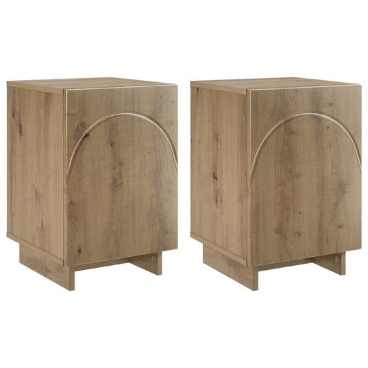 Bedside Cabinet 2 pcs Artisan Oak 33.5 x 34.5 x 50 cm Bedside Cabinet 2 pcs Artisan Oak 33.5 x 34.5 x 50 cm