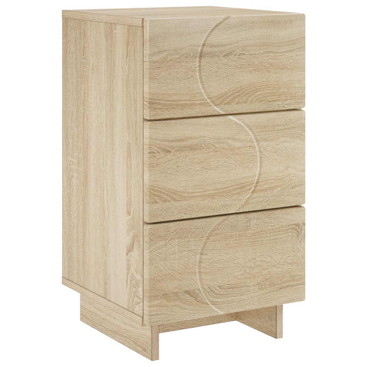 Bedside Cabinet Sonoma Oak 33.5 x 34.5 x 60 cm Engineered Wood Bedside Cabinet Sonoma Oak 33.5 x 34.5 x 60 cm Engineered Wood