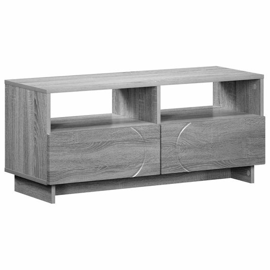 TV Stand 90 x 34.5 x 40 cm Grey Sonoma Engineered Wood TV Stand 90 x 34.5 x 40 cm Grey Sonoma Engineered Wood