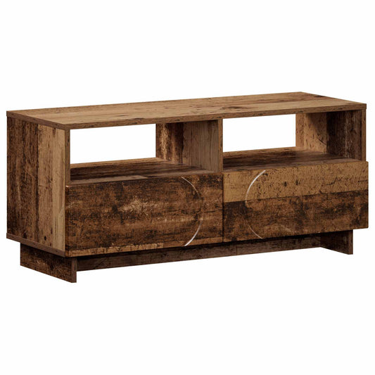 TV Stand 90 x 34.5 x 40 cm Old Wood Engineered Wood TV Stand 90 x 34.5 x 40 cm Old Wood Engineered Wood