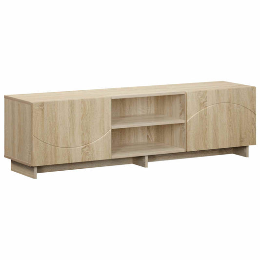 TV Stand 140 x 34.5 x 40 cm Sonoma Oak Engineered Wood TV Stand 140 x 34.5 x 40 cm Sonoma Oak Engineered Wood