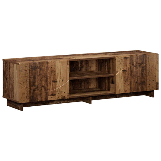 TV Stand 140 x 34.5 x 40 cm Old Wood Engineered Wood TV Stand 140 x 34.5 x 40 cm Old Wood Engineered Wood
